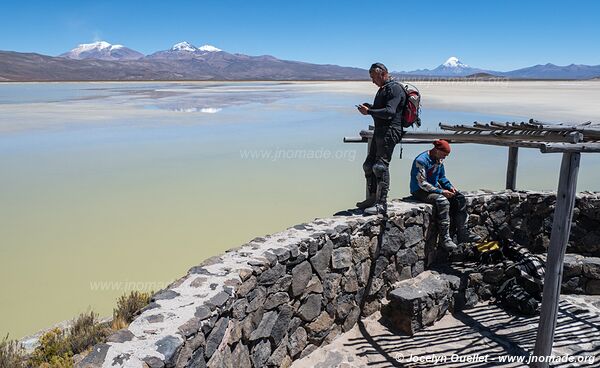 Route Laguna Sakewa-Cruz de Huayllas-Sabaya-Villa Vitalina-Laguna Coipasa - Bolivie