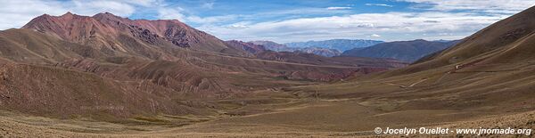 Route de Serrania del Hornocal à Santa Ana - Argentine
