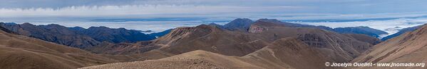 Route de Serrania del Hornocal à Santa Ana - Argentine