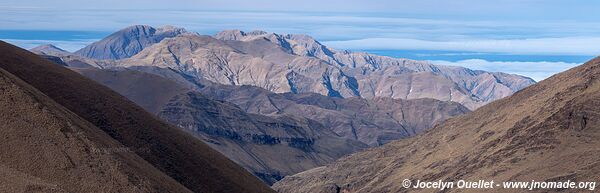 Route de Serrania del Hornocal à Santa Ana - Argentine