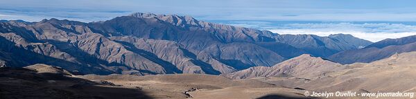 Route de Serrania del Hornocal à Santa Ana - Argentine