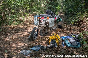 Route de Cara Sucia au parc El Imposible - El Salvador